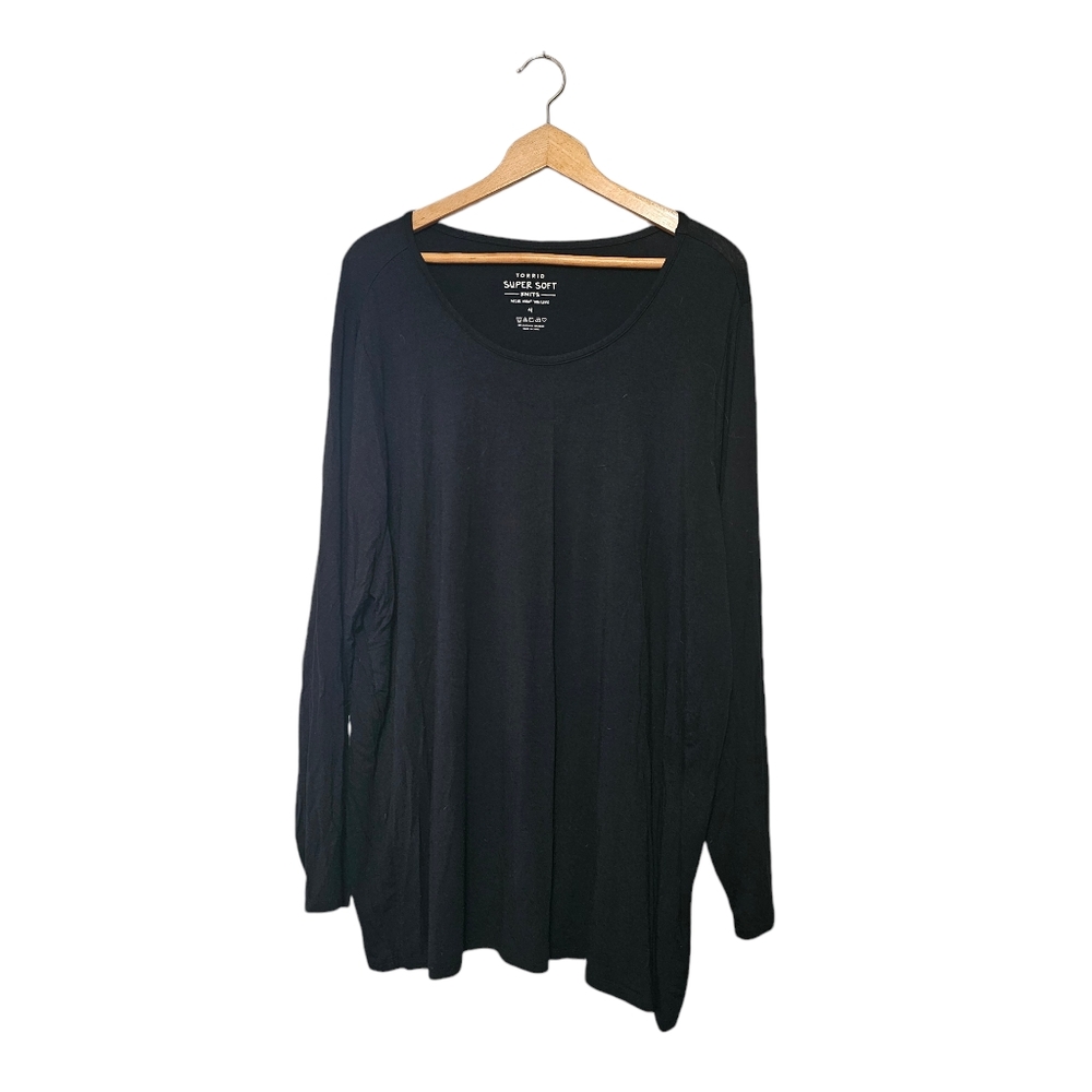 Torrid Super Soft Knits Black Longsleeve Shirt Womens Size 4 Closet Staple